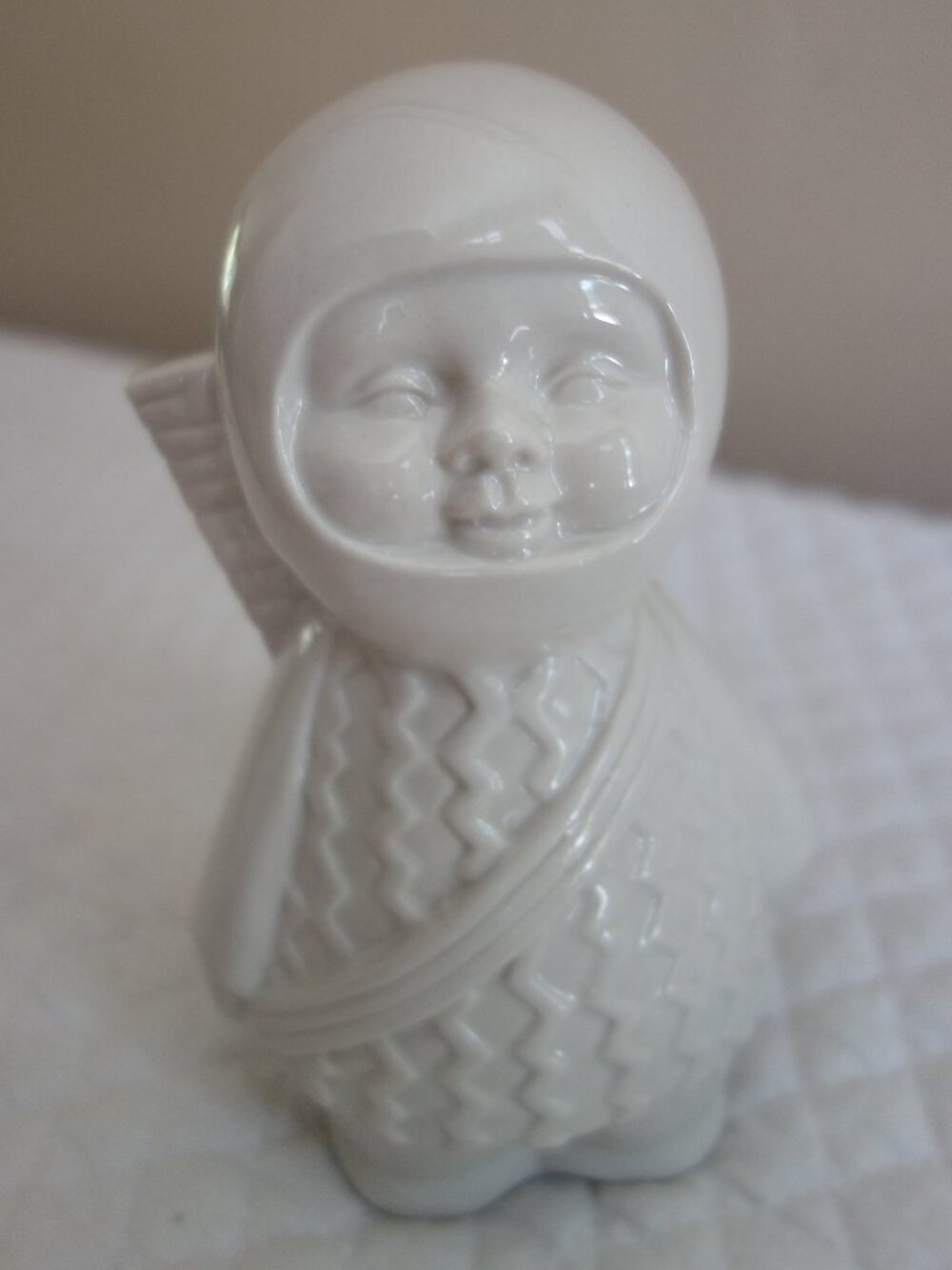 Vntg BENIHANA Samurai Boy Cocktail White Ceramic Mug